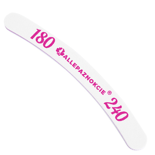 Pilnik do paznokci Bezpieczny Pakiet Allepaznokcie banan fioletowy środek 180/240 CU-04 Best Quality