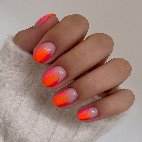 Żel do zdobień Artistic Gel paint gel ombre ornamenty Allepaznokcie Art Orange Pomarańczowy HEMA /Di-HEMA free 5g Nr 19
