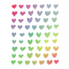 Naklejki do paznokci cienkie samoprzylepne serduszka Nr 1021