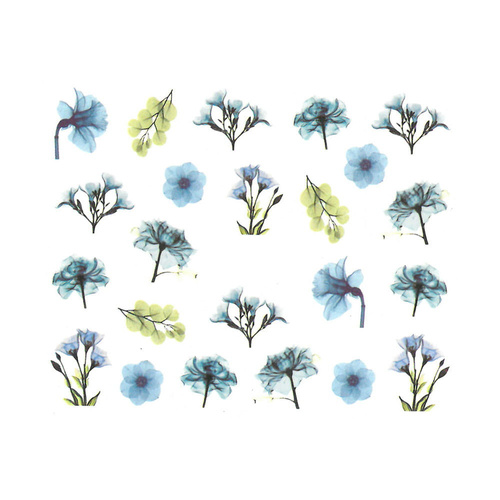 Naklejki wodne do paznokci kwiaty BN-871