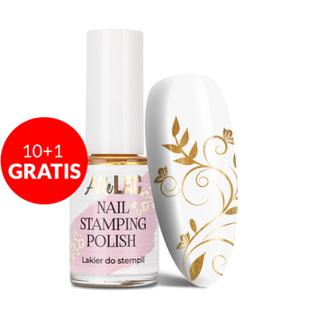 10+1gratis Lakier do stempli i stampingu AlleLac Nail Stamping Polish złoty golde 7ml