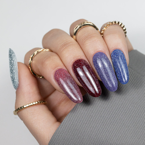 Lakier hybrydowy Molly Nails Flashing Lights Bling it Back HEMA/Di-HEMA Free 8g Nr 567