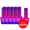 10+1gratis Baza kauczukowa budująca z włóknami jedwabnymi Molly Nails Rubber Fiber Base Silky Shimmer 10g