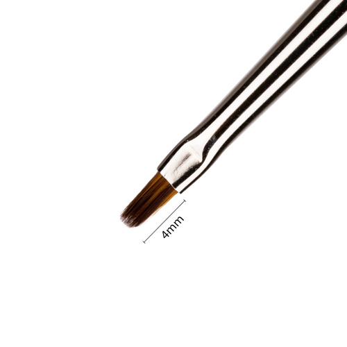 Pędzelek do zdobień żelu paint żelu hybrydy zhostovo długość włosia 4mm 4U Monika Mielniczuk