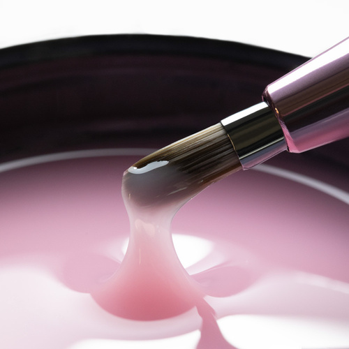 Pędzelek do żelu automatyczny Oval Pro Gel rose gold Molly Nails Nr 6