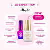 10+1gratis Top 3d Expert Pro Salon MollyLac top do lakierów hybrydowych z przemywaniem Clear 15g