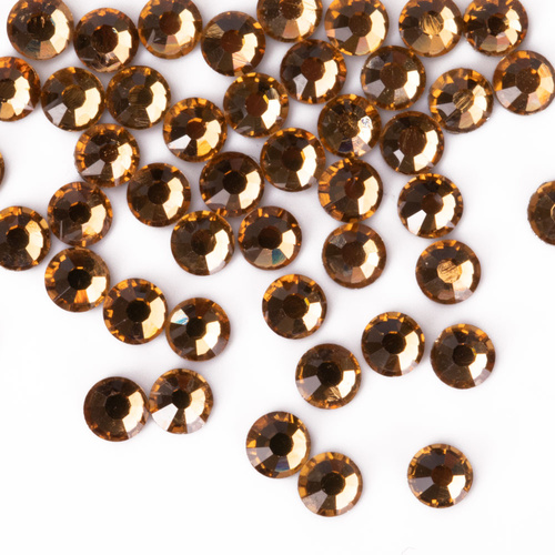 Cyrkonie do paznokci szklane SS10 Light Topaz ok.50 szt.