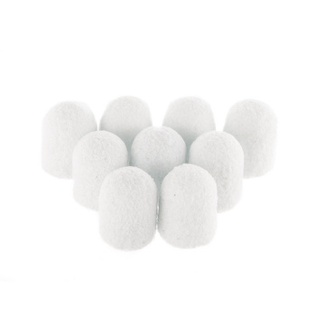 Kapturki do pedicure 7 mm gradacja 240 10 szt Fabric Podo AlleMed Biały White