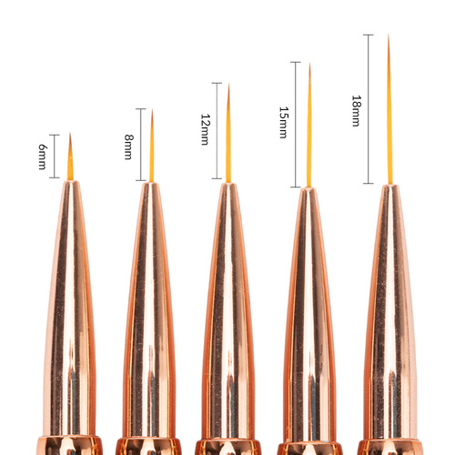 Zestaw pędzli do zdobień AlleLac ombre Nr 1 5 szt