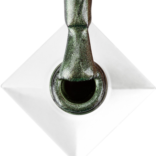 Lakier hybrydowy LED/UV Gel Polish Greens Cat Eye Metallic Nr 213 Molly Nails HEMA/Di-HEMA Free 8g