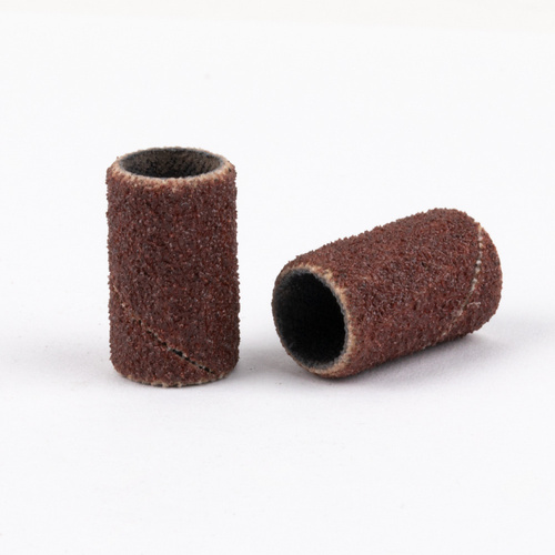 Kapturki do manicure i pedicure mandrele nakładki ścierne cylinder 6mm gradacja 120 AlleMed brązowe 10 szt.