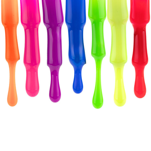 Baza kauczukowa z kolorem 2w1 neonowa do szybkiego manicure i pedicure Fluo Rubber Base 2in1 MollyLac Bora Bora 10 gram Nr 4