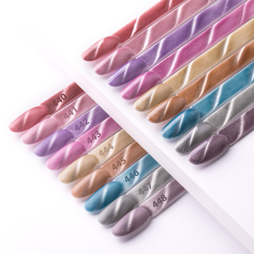 5+1gratis Lakier hybrydowy Molly Nails Cat Eye Womanity Ginger 8g Nr 444