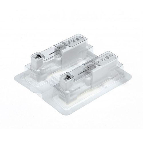 Kolczyki system 75 Cubic Zircona neon w pazurkach srebrne (7592 - 0163)