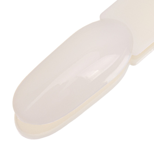 Wzornik próbnik migdał na kole do żeli lakierów hybryd i pyłków mleczny 50 szt mat