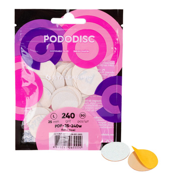 Nakładki ścierne tarcze wymienne 240 grit do PODODISC Staleks Expert rozmiar L 25 mm 50 szt