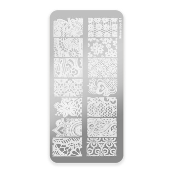 Blaszka do stempli ze wzorkami Mezerdoo B1