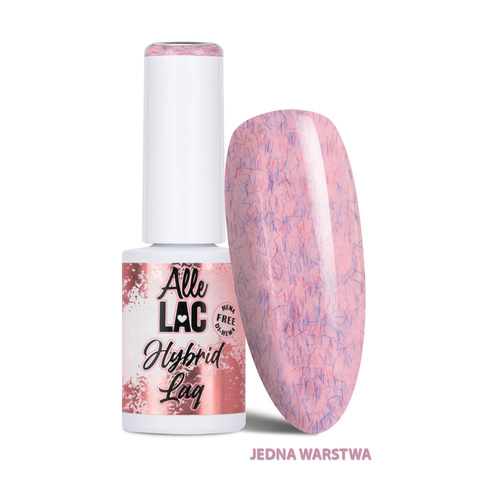 Lakier hybrydowy LED/UV Gel Polish Pinks Rose Fluff AlleLac HEMA/Di-HEMA Free 6g