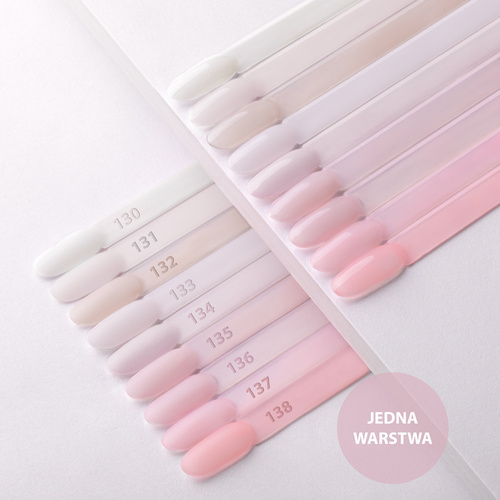 5+1gratis Lakier hybrydowy Molly Nails French Manicure Ice Pink HEMA/Di-HEMA Free 8g Nr 133