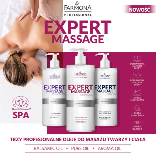 Olej do masażu ciała Farmona Expert Massage Pure Oil hipoalergiczny 500ml