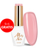 5+1gratis Lakier hybrydowy Molly Nails French Manicure Peach HEMA/Di-HEMA Free 8g Nr 138
