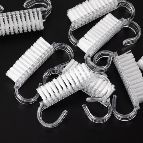 Szczoteczka do manicure i pyłu mała przezroczysta 10szt