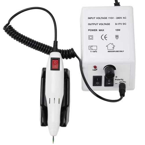 Frezarka do manicure 15W No Name z kompletem frezów biała white DM298 20 000 obrotów