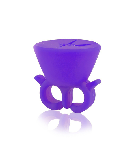 Uchwyt na lakier do malowania paznokci kolor fioletowy