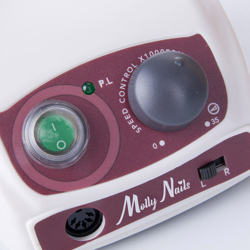 Frezarka do manicure i pedicure 65W Molly Nails biała Strong 270 35 000 obrotów