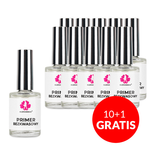 10+1gratis Primer bezkwasowy Allepaznokcie 15ml
