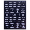 Naklejki do paznokci cienkie samoprzylepne wzory ornamenty CB-175 białe
