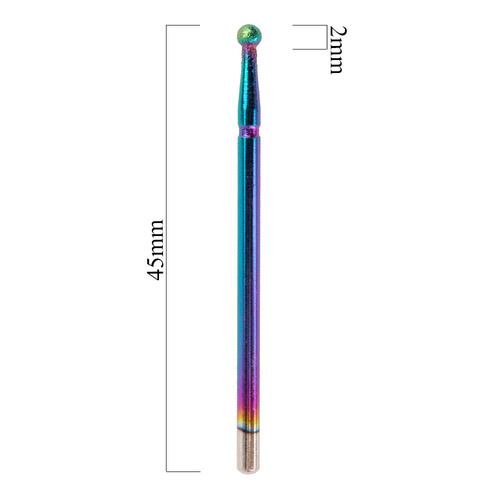 Frez diamentowy Unicorn tęczowa kulka niebieska Nr 33