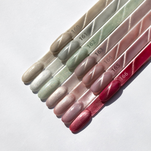 Magnetyczny lakier hybrydowy z efektem kociego oka Cat Eye Crystal Water Molly Nails HEMA/Di-HEMA Free 8g Nr 165