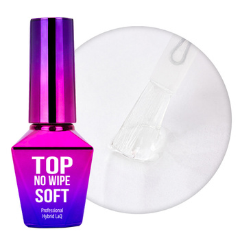 Top Soft no wipe bez przemywania MollyLac clear HEMA/Di-HEMA Free 10g