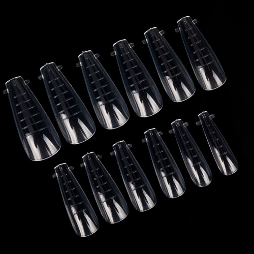 Górne formy dual do budowy paznokci z podziałką Molly Nails balerina YQ-3 120 szt