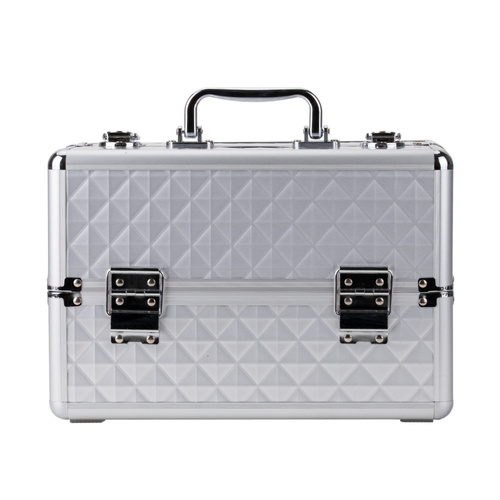 Kuferek kosmetyczny M na lakiery Diamond 3D biały