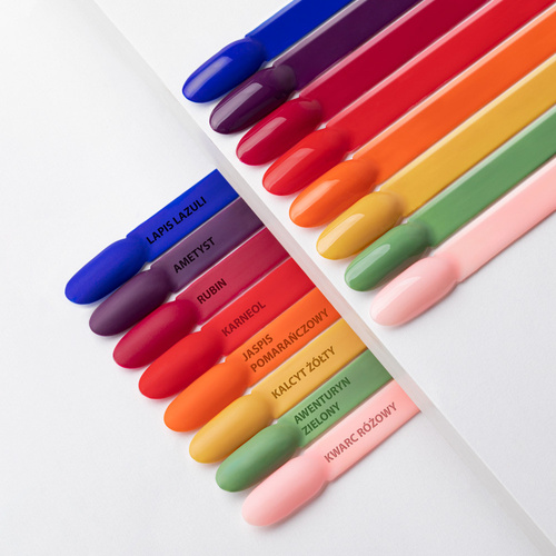 20+1gratis Lakier hybrydowy LED/UV Gel Polish Molly Nails Ewelina Staszak Talizman T6 Jaspis pomarańczowy HEMA/Di-HEMA Free 7g