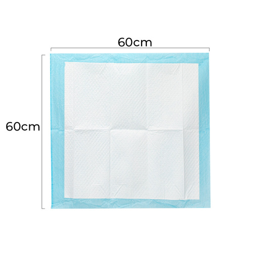 Podkłady mata maty chłonne dla psa nauka sikania higiena czystość AlleMed 100 szt. 60x60 cm niebieskie