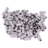 Kapturki do manicure i pedicure mandrele nakładki ścierne cylinder mini białe 3mm gradacja 180 50 szt.