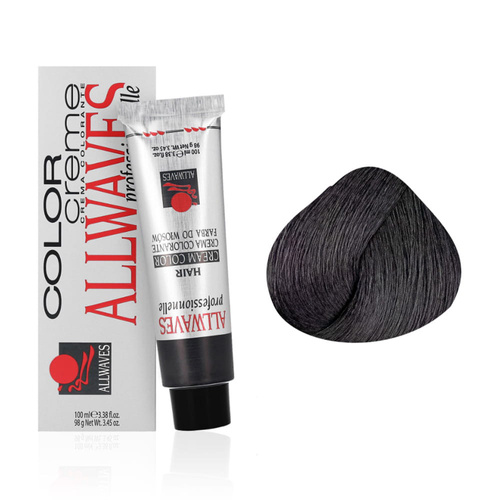 Farba do włosów Allwaves Cream Color fioletowa czerń 1.12 100 ml