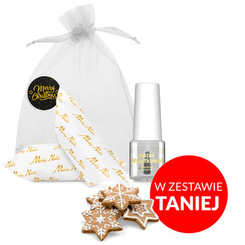 100szt Oliwka okazjonalna  do skórek i paznokci o zapachu Gingerbread z krówkami w ozdobnym woreczku 5ml