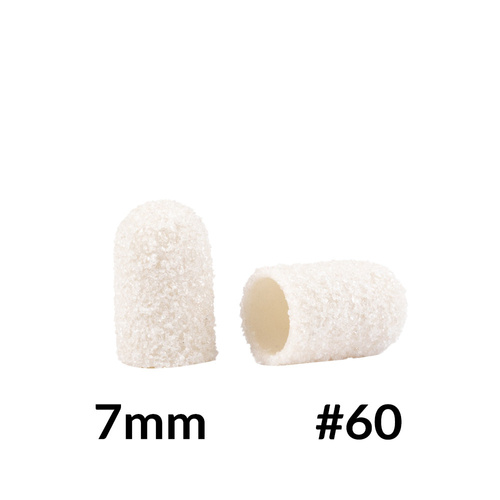 Kapturki do pedicure 7 mm gradacja 60 10 szt ABS Podo AlleMed Biały White