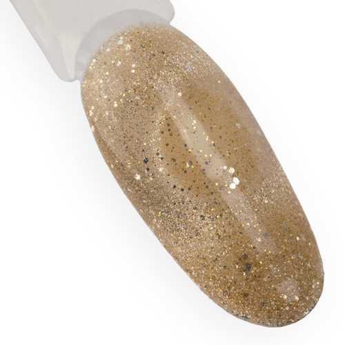 Magnetyczny lakier hybrydowy z efektem kociego oka Cat Eye Foxy Eyes Golden MollyLac 10g Nr 555