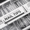 Tipsy do szybkiego przedłużania paznokci Nail Tips NTN Premium ballerina krótka kieszonka 100 szt