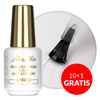 10+1gratis Baza kauczukowa elastyczne paznokcie manicure pedicure do ozdób S.O.S. Antidotum Pro Salon Molly Nails Clear 15g