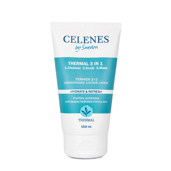 Termalny żel oczyszczający, peeling i maseczka 3w1 Thermal Celenes by Sweden 150ml