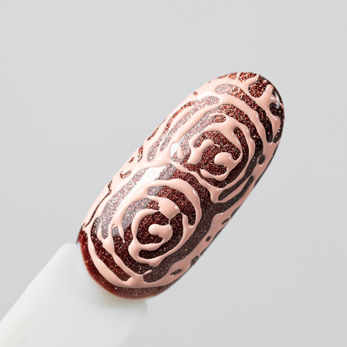 10+1gratis Creative Flow Color Gel  - kreatywny NailArt żel do efektu topniejących, miękkich wzorów Molly Nails Blush Nude HEMA/Di-HEMA free 5 g