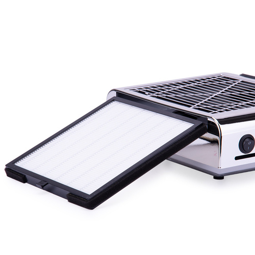 Pochłaniacz pyłu 80W kasetowy MollyLac 1-wiatrakowy Silver srebrny 858-8