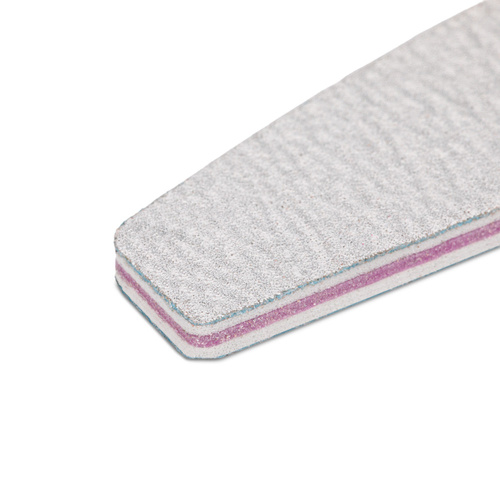 Pilnik do paznokci łódka zebra 100/180 pakiet 10 szt