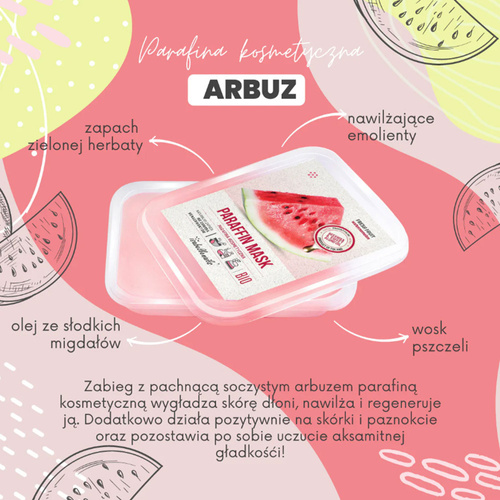 Parafina kosmetyczna Isabellenails Fresh fruit watermelon o zapachu arbuza 500ml